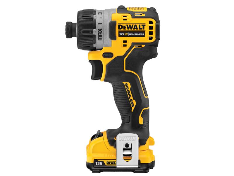 DEWALT DCF601D2 XR Brushless Sub-Compact Screwdriver 12V 2 x 2.0Ah Li-ion DEWDCF601D2