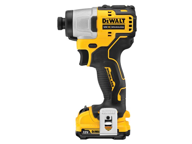 DEWALT DCF801D2 XR Brushless Sub-Compact Impact Driver 12V 2 x 2.0Ah Li-ion DEWDCF801D2