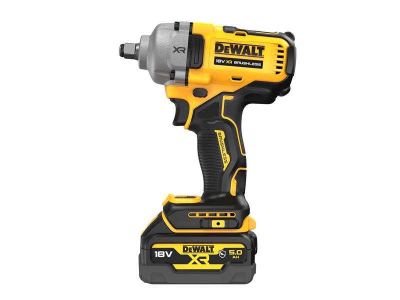 DEWALT DCF891P2T XR BL 1/2in Hog Ring Anvil Impact Wrench 18V 2 x 5.0Ah Li-ion DEWDCF891P2T
