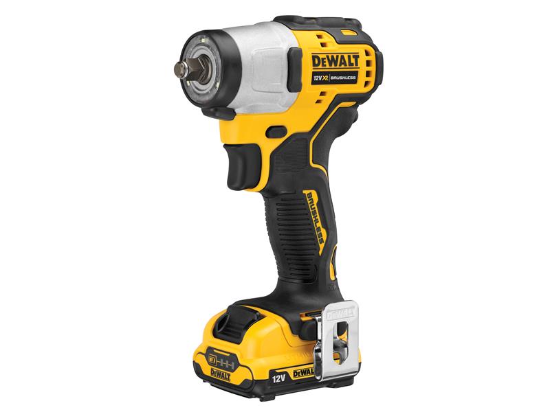 DEWALT DCF902D2 XR Brushless Sub-Compact 3/8in Impact Wrench 12V 2 x 2.0Ah Li-ion DEWDCF902D2
