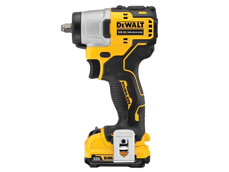 DEWALT DCF902D2 XR Brushless Sub-Compact 3/8in Impact Wrench 12V 2 x 2.0Ah Li-ion DEWDCF902D2