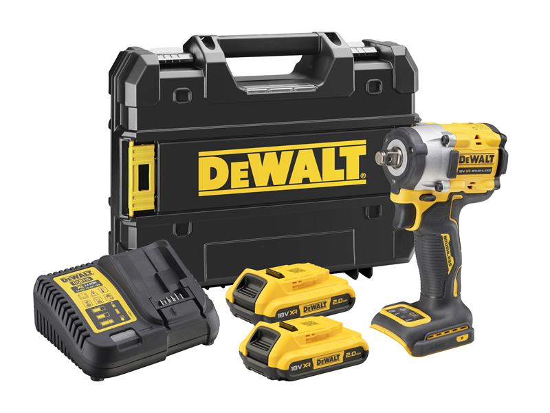 DEWALT DCF921D2T XR BL 1/2in Impact Wrench 18V 2 x 2.0Ah Li-ion DEWDCF921D2T