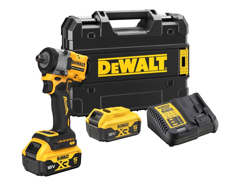DEWALT DCF921P2T XR BL 1/2in Impact Wrench 18V 2 x 5.0Ah Li-ion DEWDCF921P2T