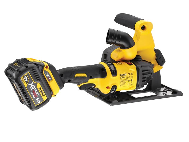 DEWALT DCG200T2 XR FlexVolt Wall Chaser 125mm 54V 2 x 6.0Ah Li-ion DEWDCG200T2
