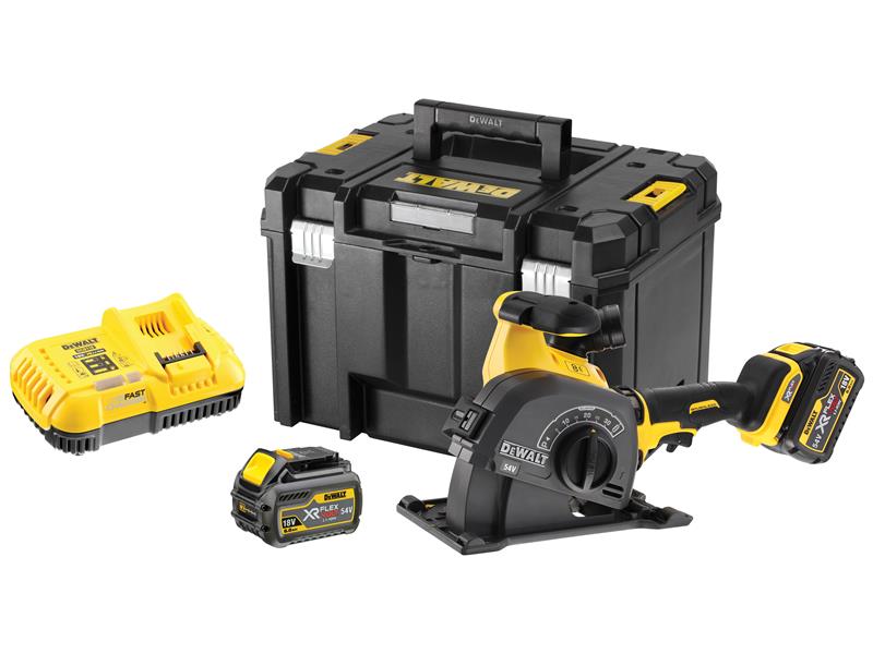 DEWALT DCG200T2 XR FlexVolt Wall Chaser 125mm 54V 2 x 6.0Ah Li-ion DEWDCG200T2