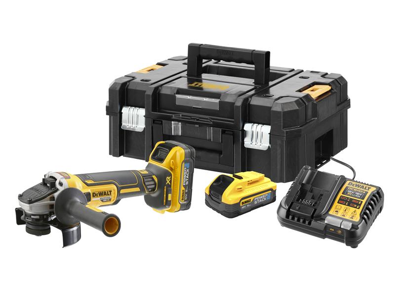 DEWALT DCG409H2T XR Advantage Grinder 125mm 18V 2 x POWERSTACK™ 5.0Ah Li-ion DEWDCG409H2T