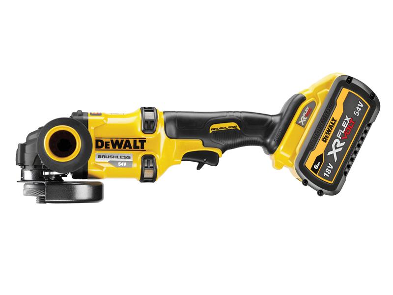 DEWALT DCG418T2 XR FlexVolt Grinder 125mm 54V 2 x 2.0Ah Li-ion DEWDCG418T2