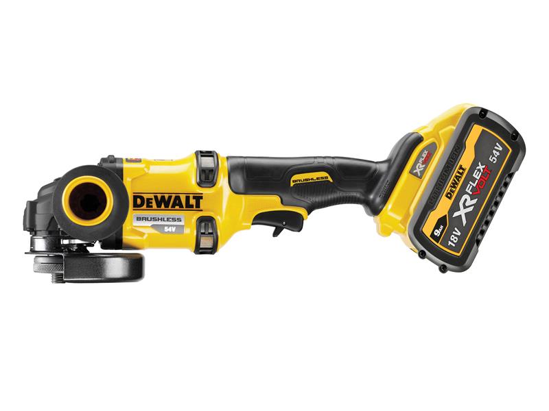 DEWALT DCG418X2 XR FlexVolt Grinder 125mm 54V 2 x 3.0Ah Li-ion DEWDCG418X2