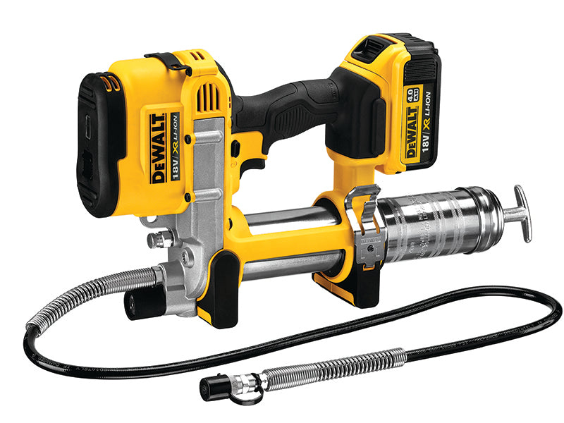 DEWALT DCGG571M1 Cordless XR Grease Gun 18V 1 x 4.0Ah Li-ion DEWDCGG571M1