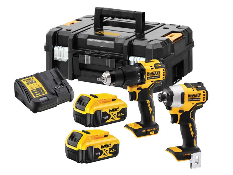 DEWALT DCK2062M2T XR Brushless Compact Twin Pack 18V 2 x 4.0Ah Li-ion DEWDCK2062M2