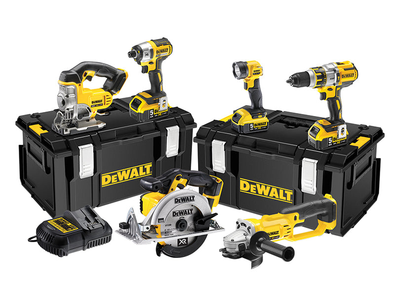 DEWALT DCK694P3 Brushless 3 Speed 6 Piece Kit 18V 3 x 5.0Ah Li-ion DEWDCK694P3