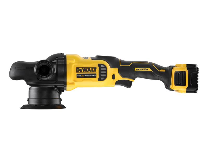 DEWALT DCM848P2 XR Brushless Polisher 125mm 18V 2 x 5.0Ah Li-ion DEWDCM848P2