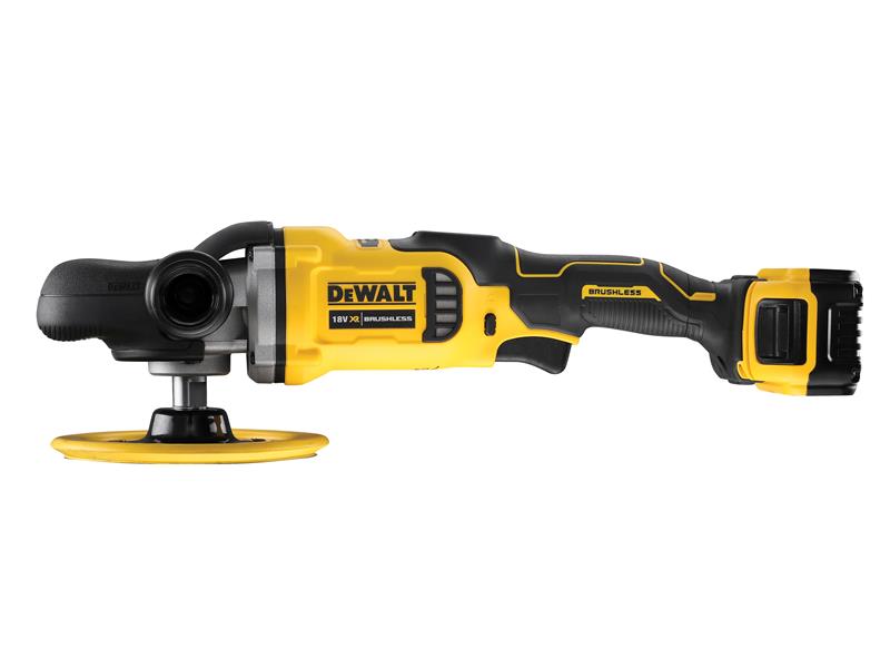 DEWALT DCM849P2 XR Brushless Rotary Polisher 180mm 18V 2 x 5.0Ah Li-ion DEWDCM849P2