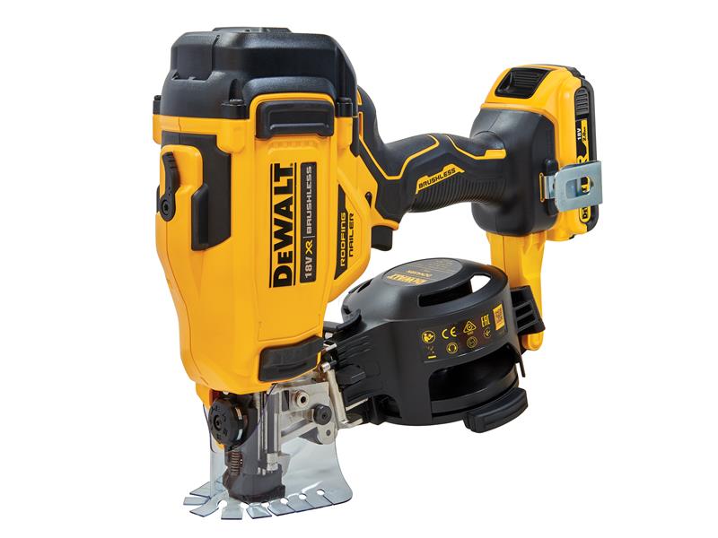 DEWALT DCN45RND2 XR Brushless Roofing Coil Nailer 18V 2 x 2.0Ah Li-ion DEWDCN45RND2