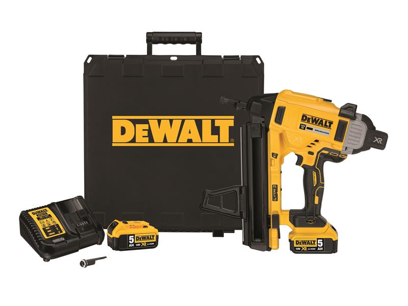 DEWALT XR Brushless Concrete Nailer 18V 2 x 5.0Ah Li-ion DEWDCN890P2