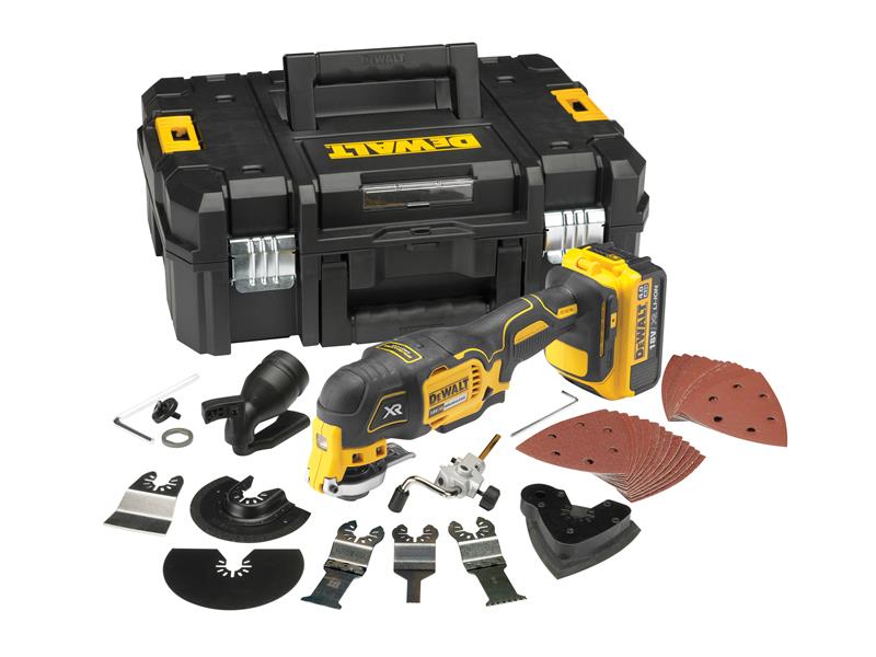 DEWALT DCS355M2 XR Brushless Oscillating Multi-Tool 18V 2 x 4.0Ah Li-ion DEWDCS355M2