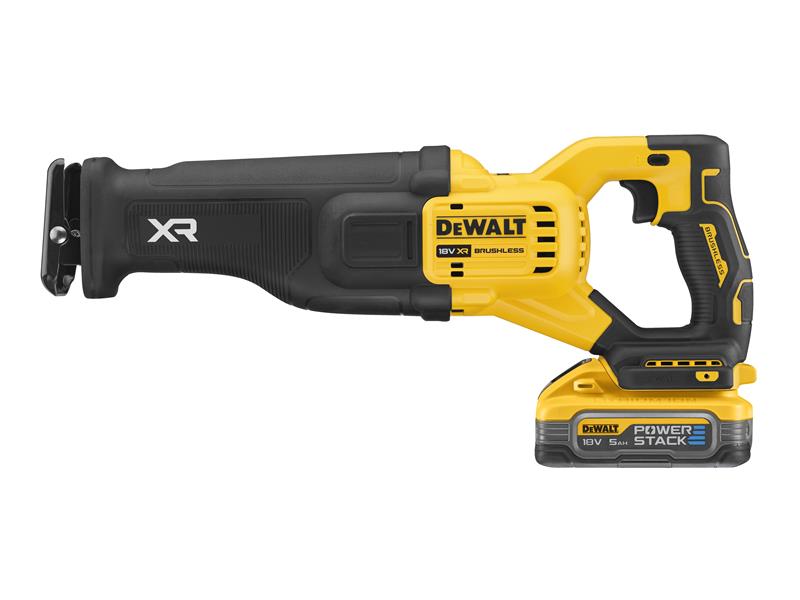 DEWALT DCS386H2T XR Advantage Reciprocating Saw 18V 2 x POWERSTACK™ 5.0Ah Li-ion DEWDCS386H2T