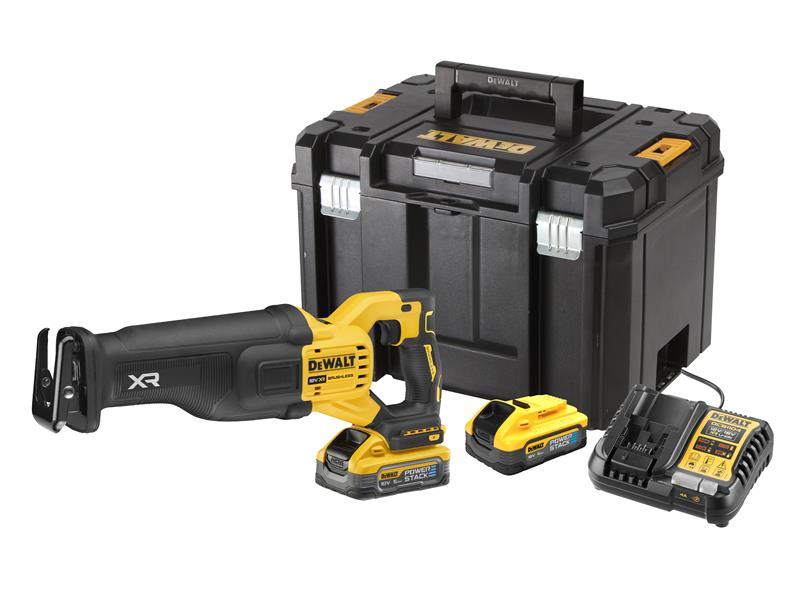 DEWALT DCS386H2T XR Advantage Reciprocating Saw 18V 2 x POWERSTACK™ 5.0Ah Li-ion DEWDCS386H2T