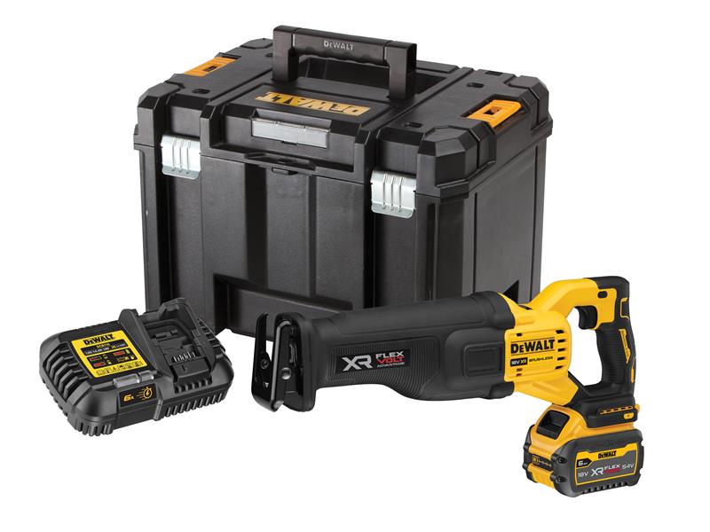 DEWALT DCS386T1 XR Advantage Reciprocating Saw 18V 1 x FlexVolt 6.0Ah Li-ion DEWDCS386T1