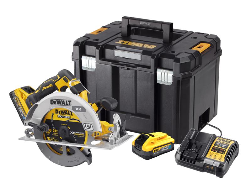 DEWALT DCS573H2T XR Advantage Circular Saw 190mm 18V 2 x 5.0Ah POWERSTACK™ Li-ion DEWDCS573H2T