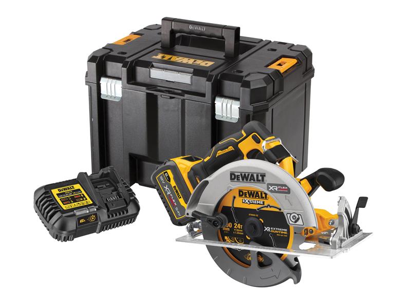 DEWALT DCS573T1 XR Advantage Circular Saw 190mm 18V 1 x FlexVolt 6.0Ah Li-ion DEWDCS573T1
