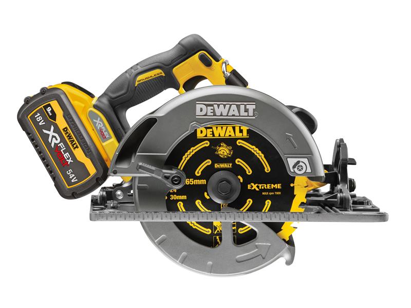 DEWALT DCS579X2 XR FlexVolt Circular Saw 190mm 54V 2 x 9.0Ah Li-ion DEWDCS579X2