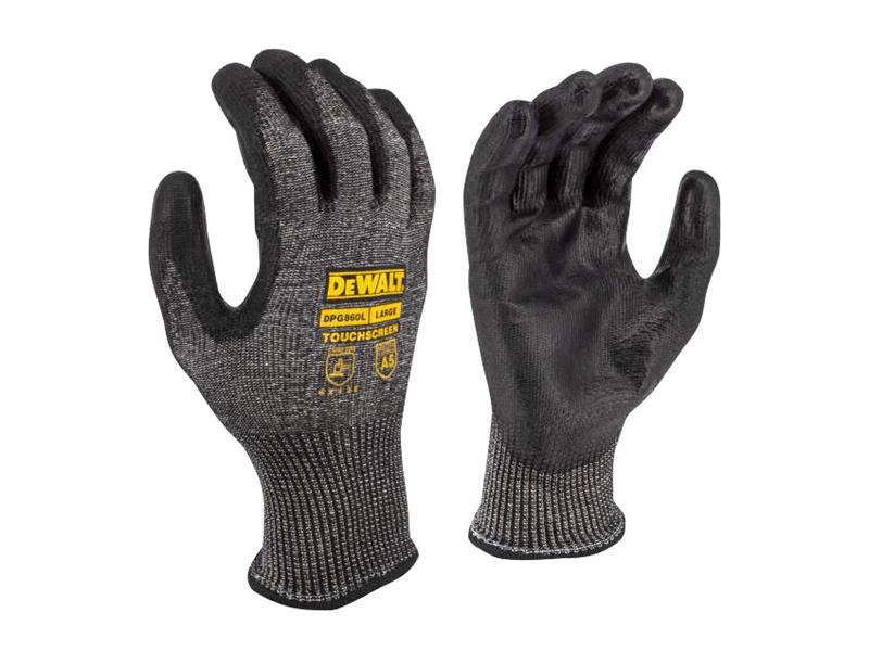 DEWALT Cut D Touchscreen Gloves L Size 9 construction automotive etc DEWDPG860L