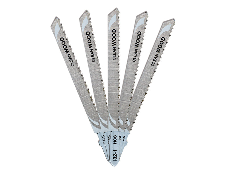 DEWALT HCS Wood Jigsaw Blades Pack of 5 T101BR DEWDT2053QZ