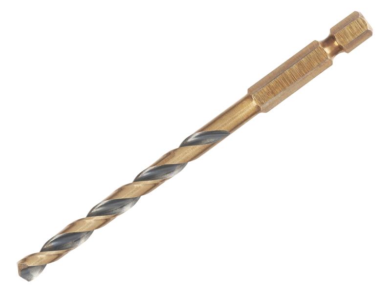 DEWALT BLACK&GOLD 1/4" Hex Shank HSS-G Drill Bit 5.0mm DEWDT20606QZ