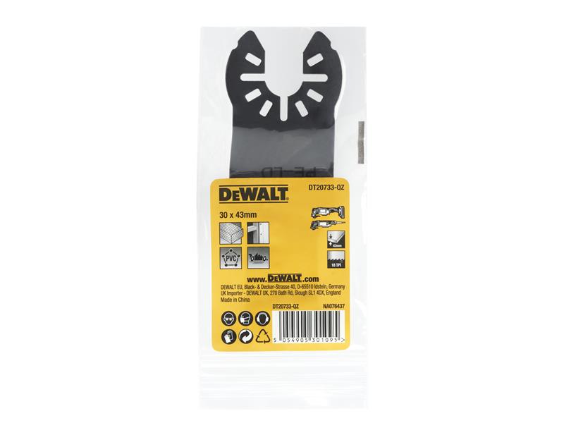 DEWALT Fastcut Wood Multi-tool Blade 30 x 43mm DT20733