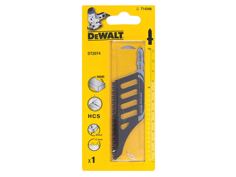 DEWALT HCS Wood Flush Cut Jigsaw Blade Pack of 1 T142HB DEWDT2074QZ