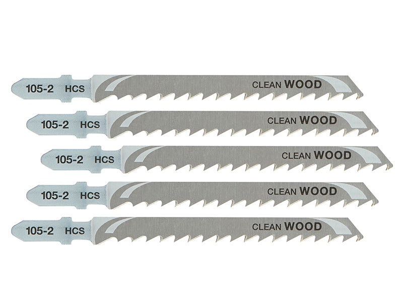 DEWALT HCS Wood Jigsaw Blades Pack of 5 T144DP DEWDT2075QZ