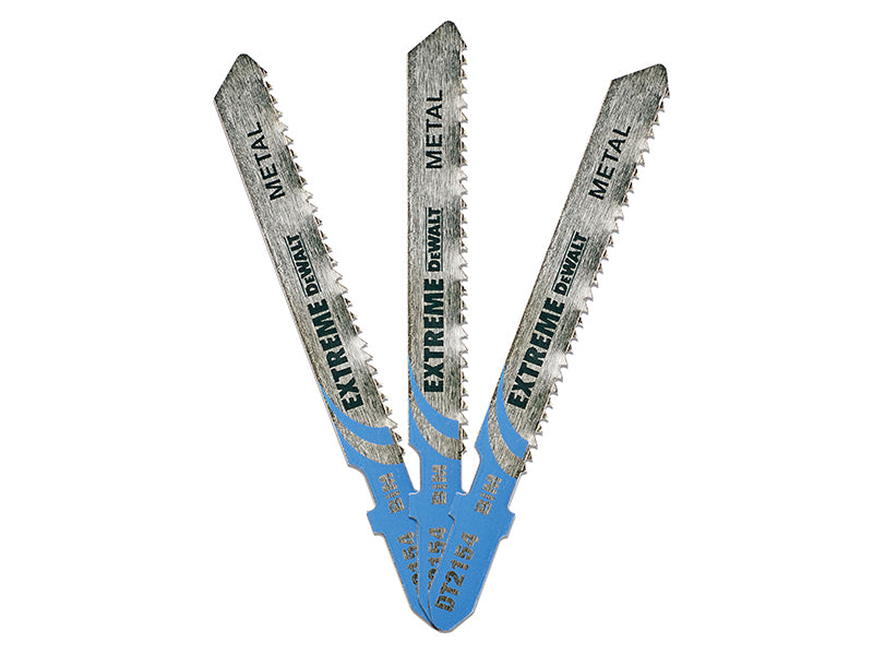 DEWALT DT2154 EXTREME Metal Cutting Jigsaw Blades Pack of 3 DEWDT2154QZ