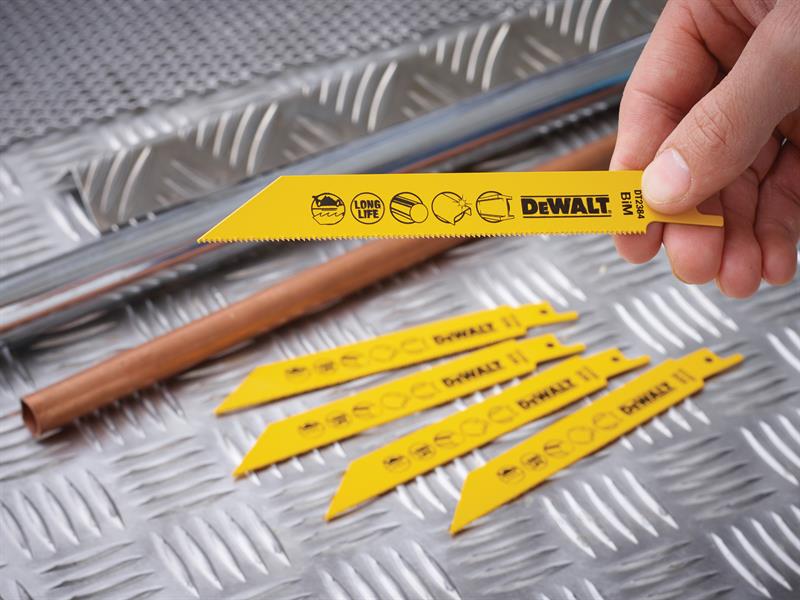 DEWALT Bi-Metal Reciprocating Blade for Metal 152mm x 18 TPI (Pack 5) DEWDT2384QZ