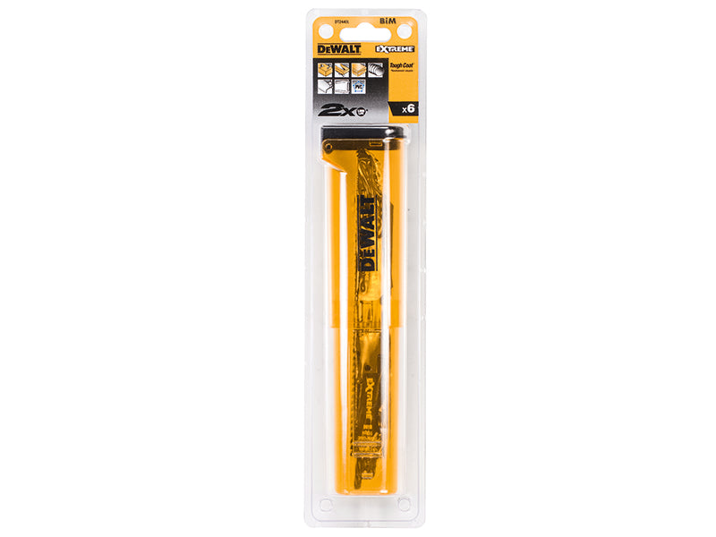 DEWALT DT2440L 2X Life Reciprocating Saw Blade Set, 6 Piece DEWDT2440LQZ