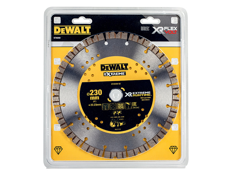 DEWALT Extreme Diamond Cutting Blade 230 x 22.23mm DEWDT40260QZ