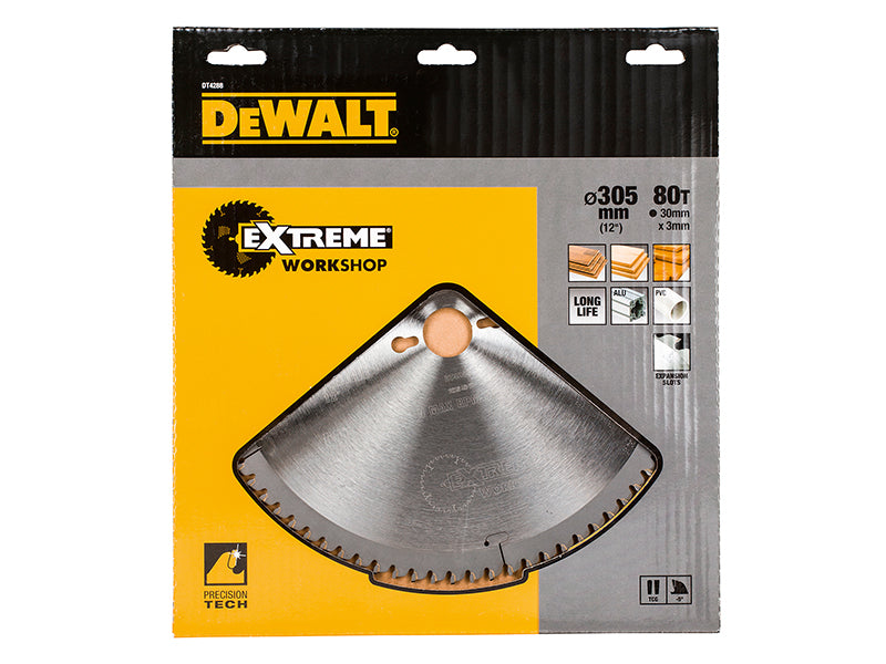 DEWALT Series 40 Circular Saw Blade 305 x 30mm x 80T TCG/Neg DEWDT4288QZ