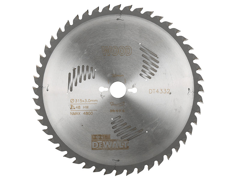 DEWALT Series 60 Circular Saw Blade 315 x 30mm x 48T DEWDT4332QZ