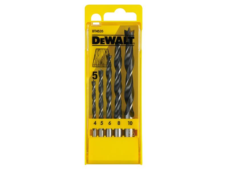 DEWALT Brad Point Drill Bit Set, 5 Piece DEWDT4535QZ
