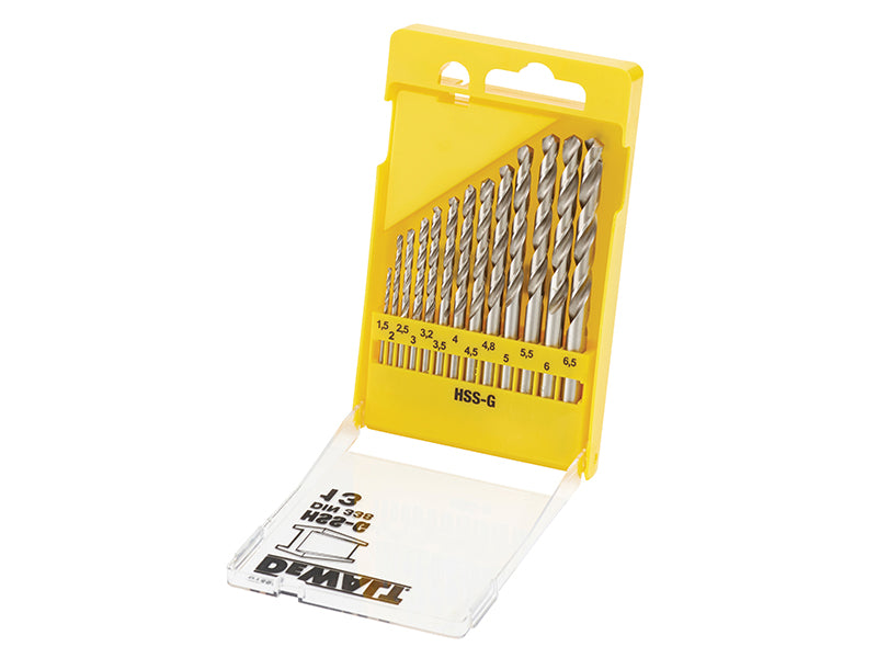 DEWALT HSS-G Jobber Drill Bit Set, 13 Piece DEWDT5922QZ