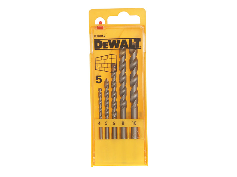 DEWALT Masonry Drill Set. 5 Piece DEWDT6952QZ