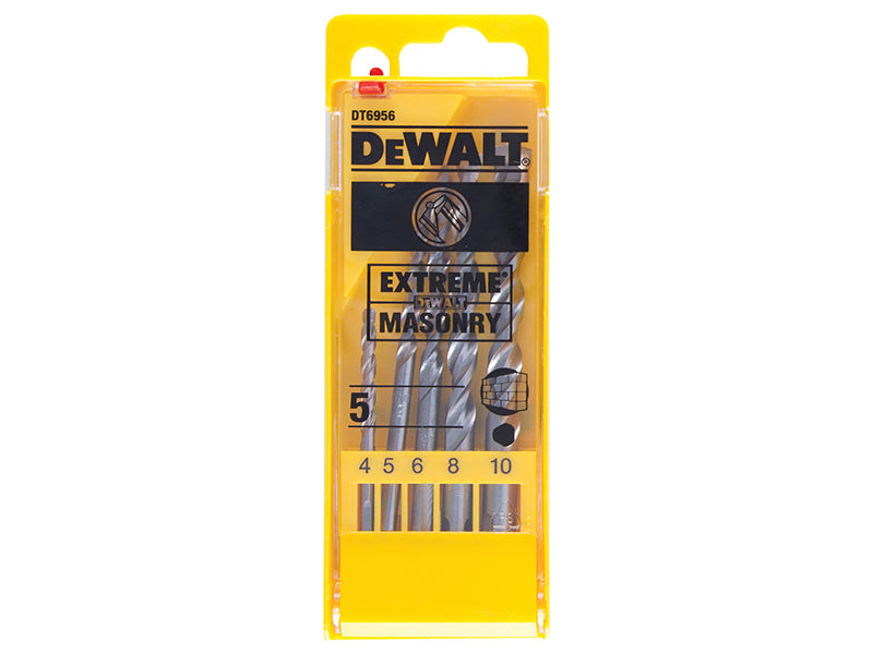 DEWALT Extreme Masonry Drill Bit Set, 5 Piece DEWDT6956QZ