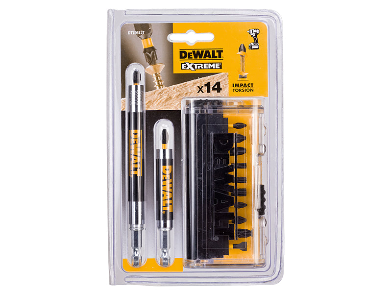 DEWALT DT70512T Impact Torsion Screwdriver Bit Set, 14 Piece DEWDT70512T