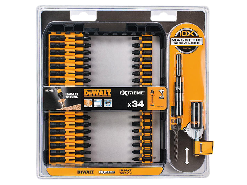 DEWALT DT70561T Impact Torsion Set + 3in Holder, 34 Piece DEWDT70561T