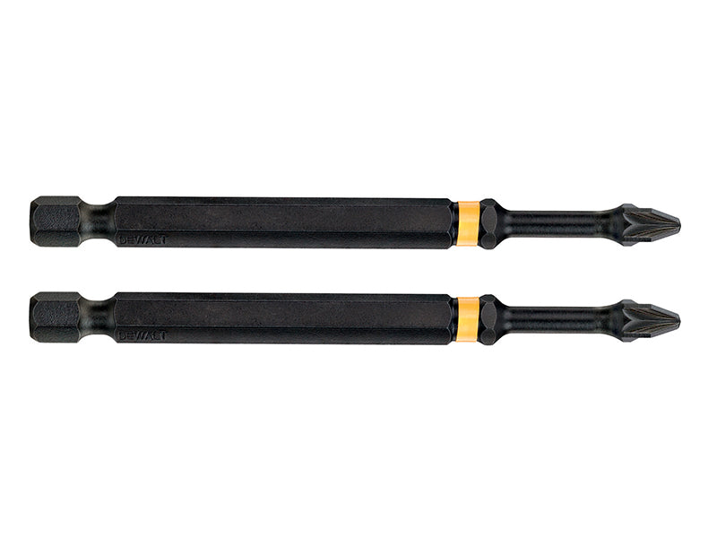 DEWALT Extreme Impact Torsion Bits PZ2 x 85mm (Pack 2) DEWDT70566QZ