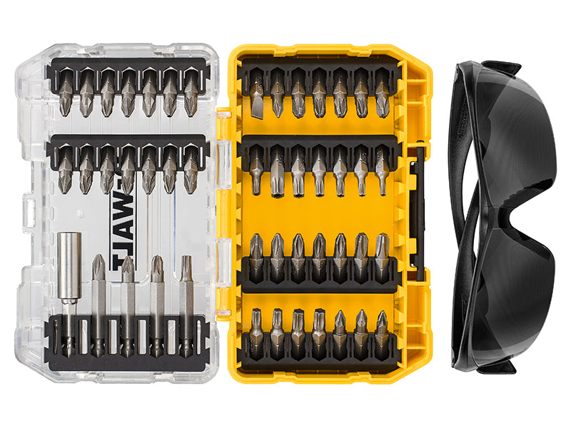DEWALT DT70703 Screwdriving Set, 47 Piece + Safety Glasses DEWDT70703QZ