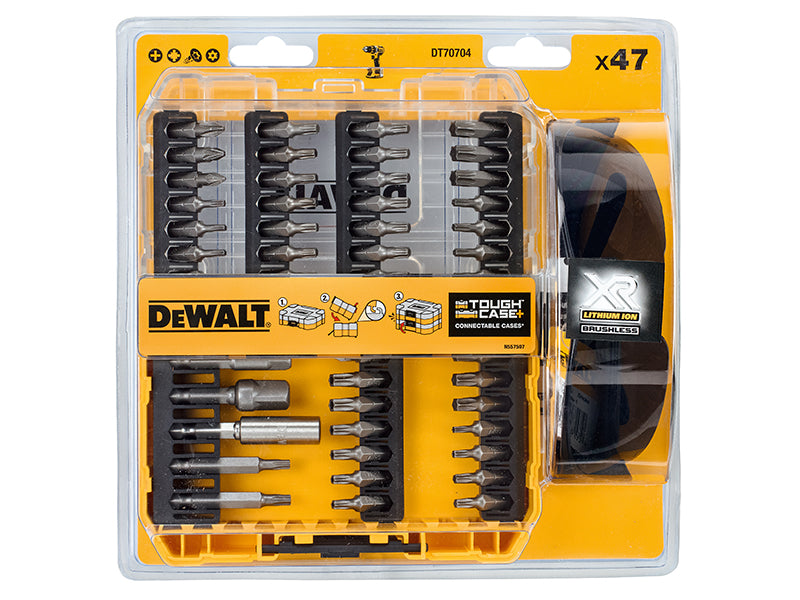 DEWALT DT70704 Screwdriving Set, 47 Piece + Safety Glasses DEWDT70704QZ