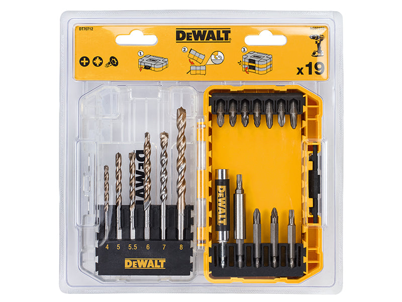 DEWALT DT70712 Extreme Masonry Drill Drive Set, 19 Piece DEWDT70712QZ
