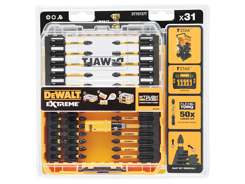 DEWALT DT70737T FLEXTORQ™ Screwdriving Set, 31 Piece DEWDT70737T