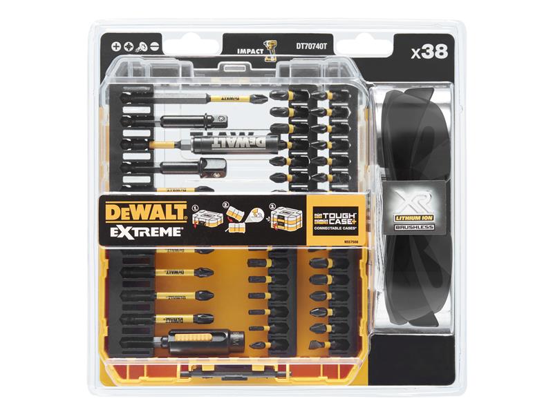 DEWALT DT70740T FlexTorq Bit Set, 38 Piece + Safety Glasses DEWDT70740TQ